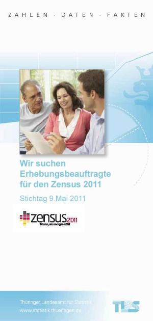 Flyer Wir suchen Erhebungsbeauftragte für den Zensus 2022